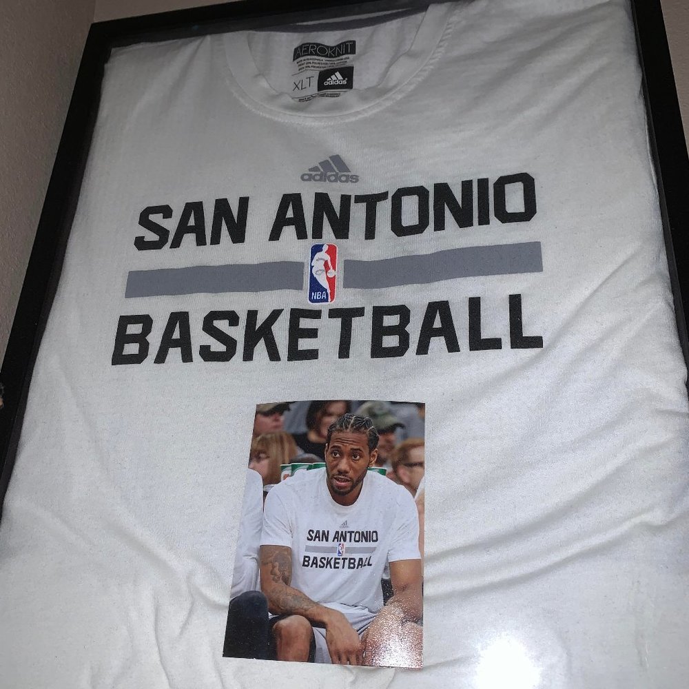 Kawhi Leonard game worn Shooting Shirt tee XLT
